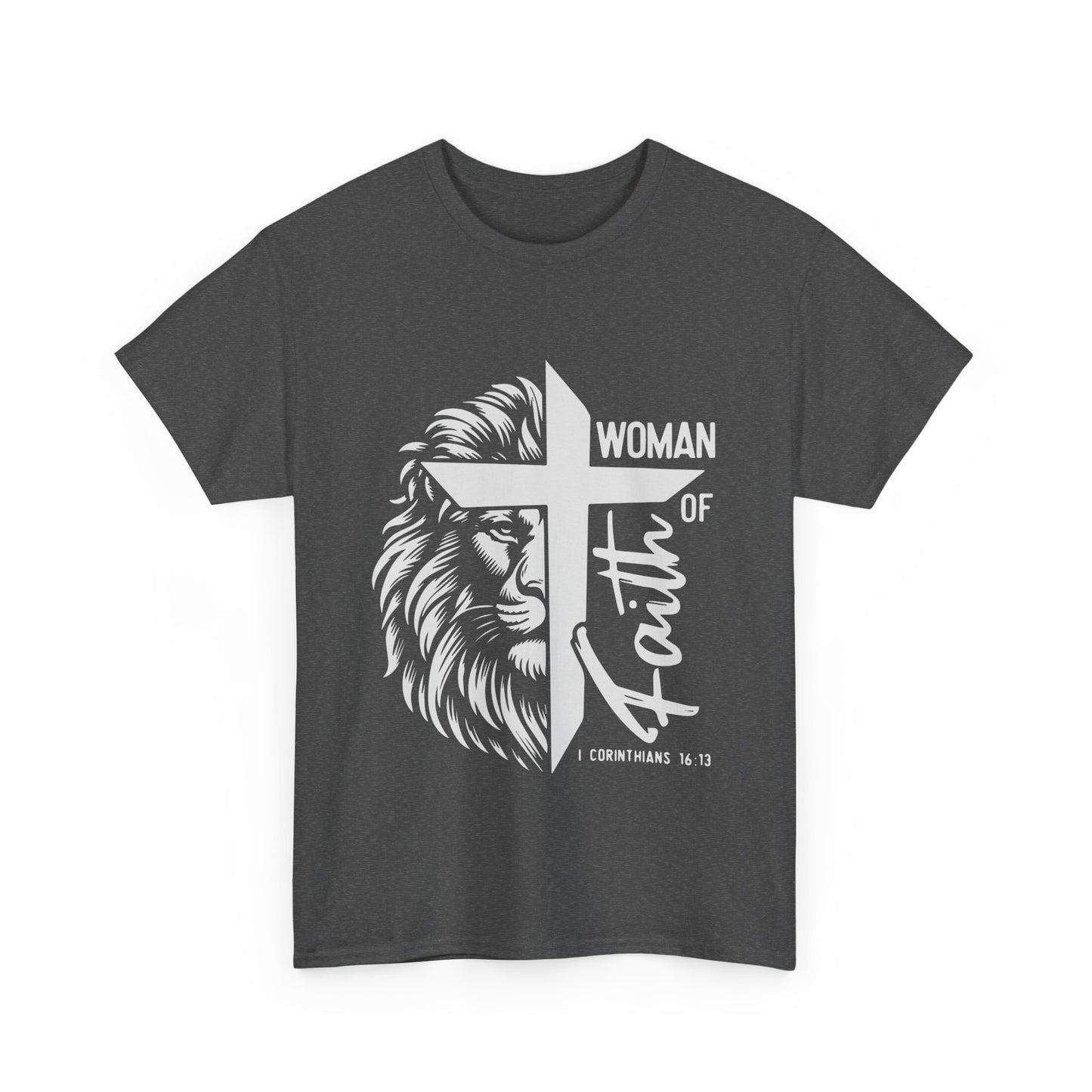 Faith-Themed Unisex Heavy Cotton Tee - Woman of Faith Design