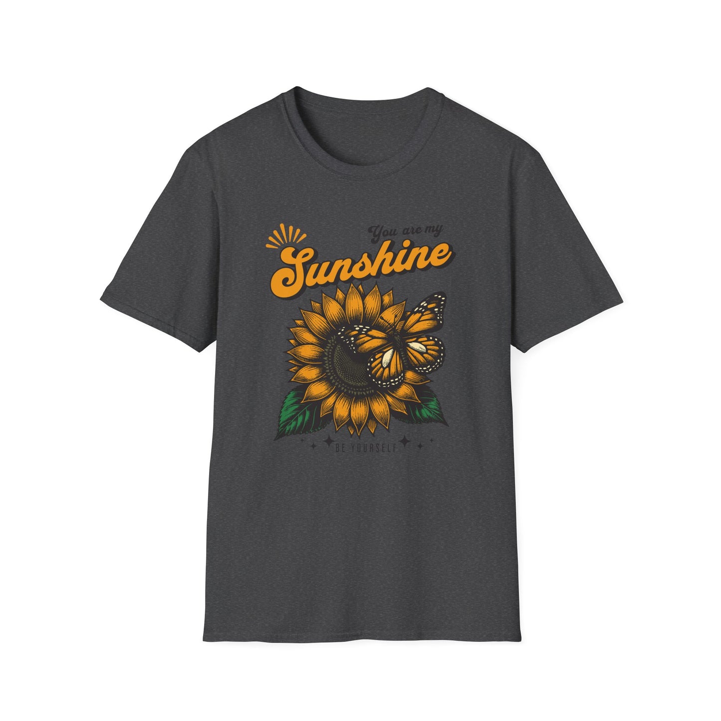 Sunflowers and Butterfly T-shirt - Unisex Softstyle